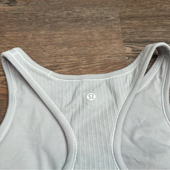 Lululemon Ebb To Street Racerback Crop Tank Top Lavender Size 8 Flawed* - Picture 5 of 8